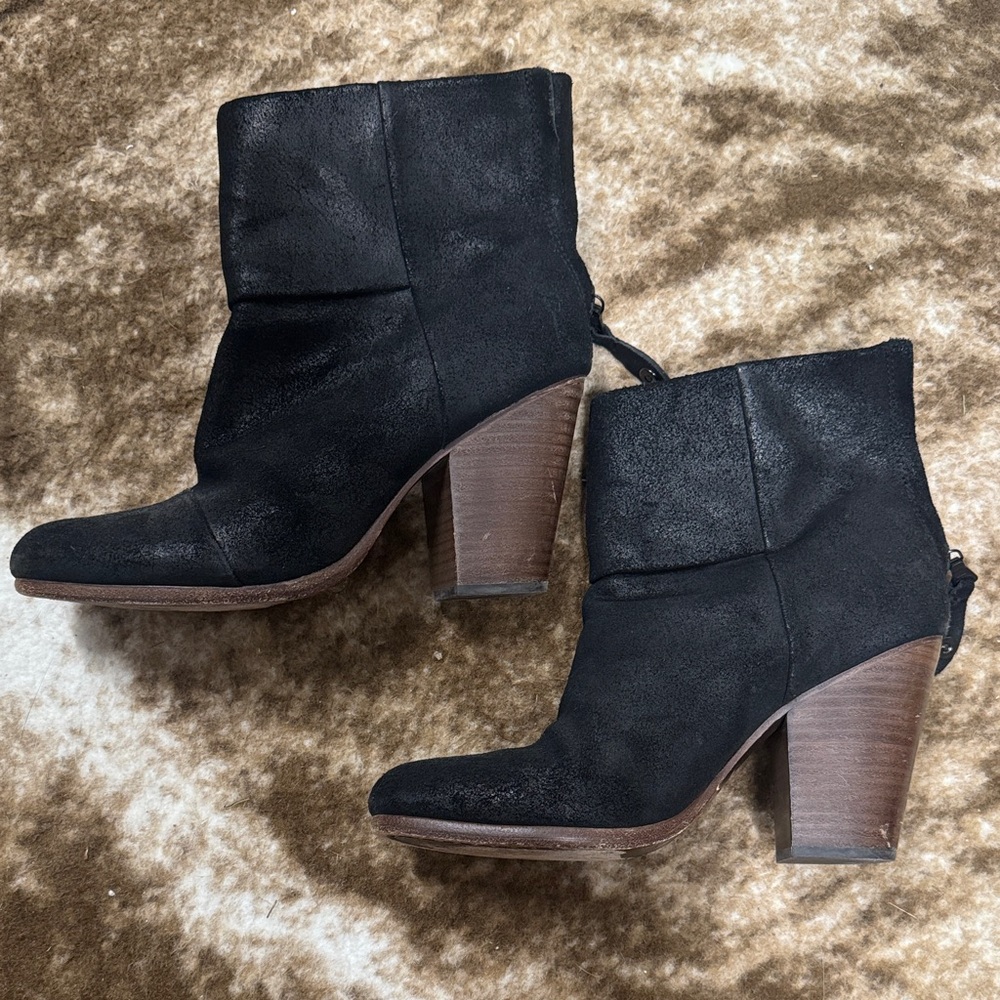 Rag & Bone Newbury Black Ankle Boots size 39